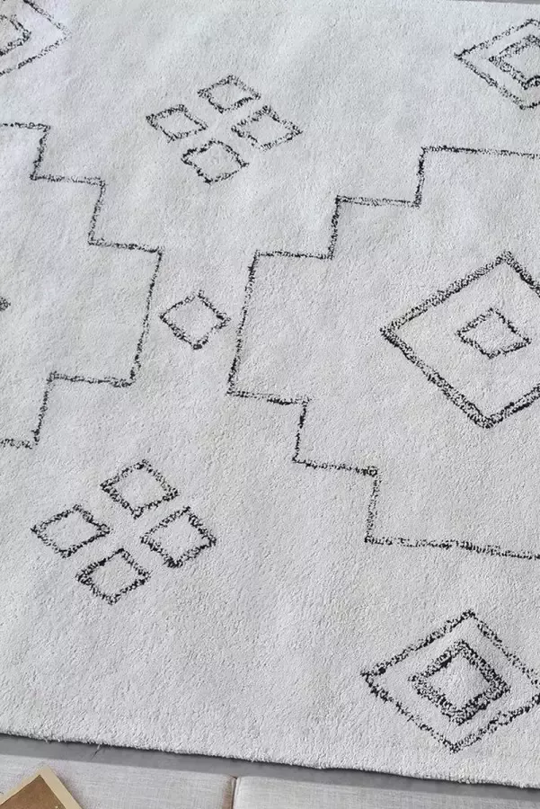 The Rug Republic Handgemaakt Ivoor Houtskool Tilburg Tapijt