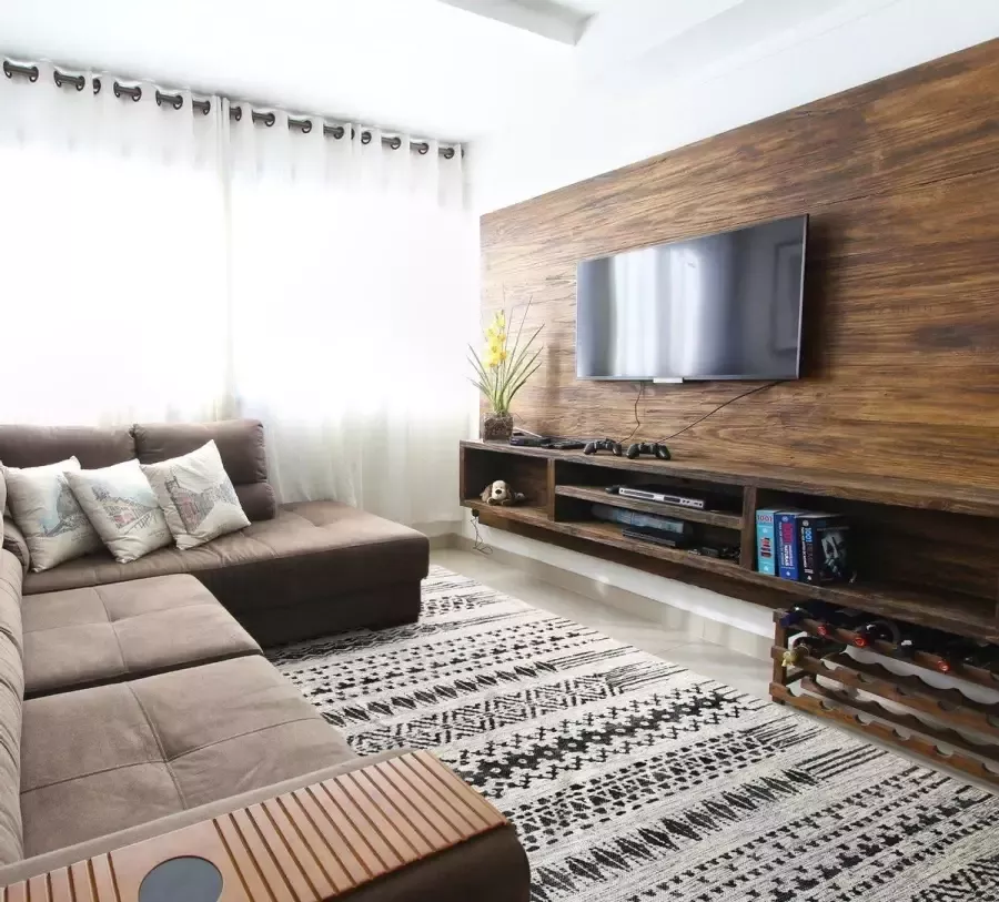 The Rug Republic handgemaakte Houtskool Ivoor Baden tapijt