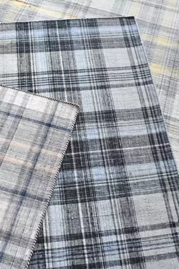 The Rug Republic Handgeweven Geel Grijs ALIMOS Tapijt