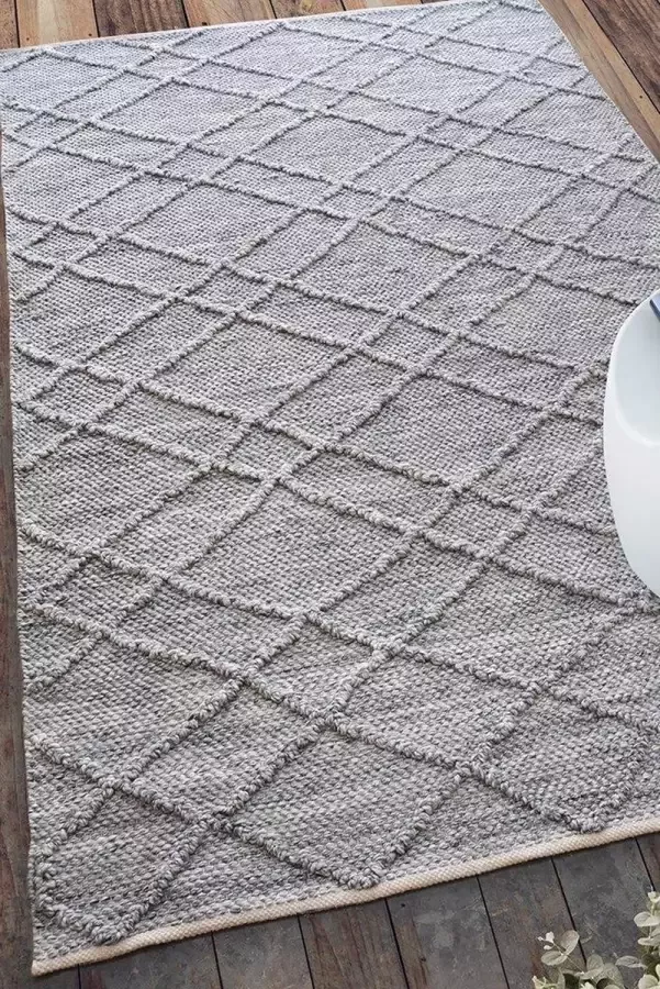 The Rug Republic Handgeweven Grijs MINYA Tapijt