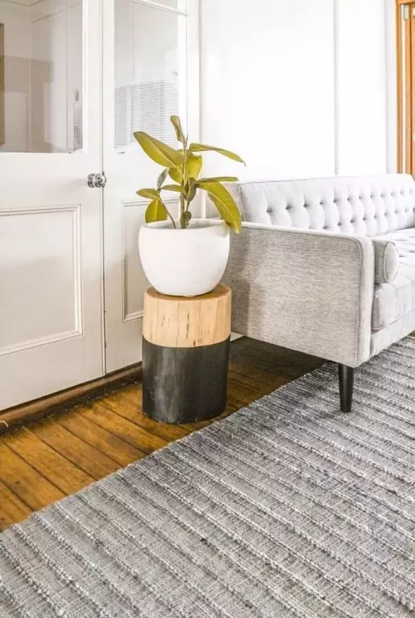 The Rug Republic Handgeweven Natuurlijk Grijs SALINA Tapijt