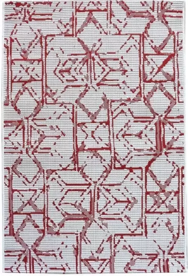 The Rug Republic RUTFORD Ivory Red 160 X 230 Carpet