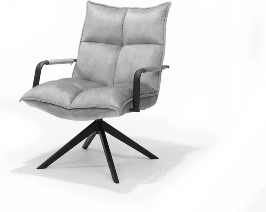 The Seats Draaifauteuil Floris Velvet Grijs