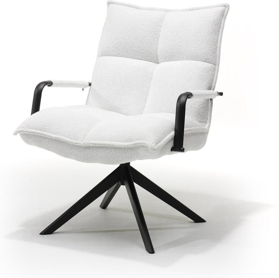 The Seats Draaifauteuil Floris OTE Cloud Stof Ivory 360 graden draaibaar