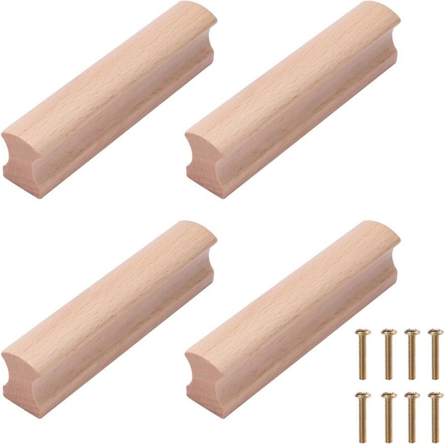 TheLau Decoratieve Houten Deur- en Kastgrepen voor Stijlvolle Meubels in Huis of Kantoor