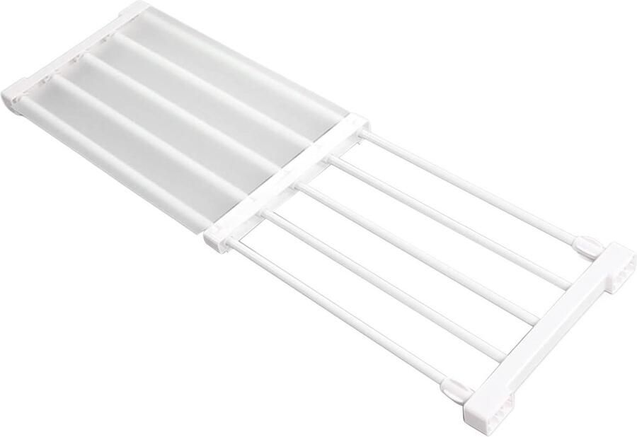 TheLau Kastverdeler Doe-het-zelf Kastspanrek Opbergrek Uitbreidbaar Nagelvrij Kledingkast Organisator (50-80 cm)