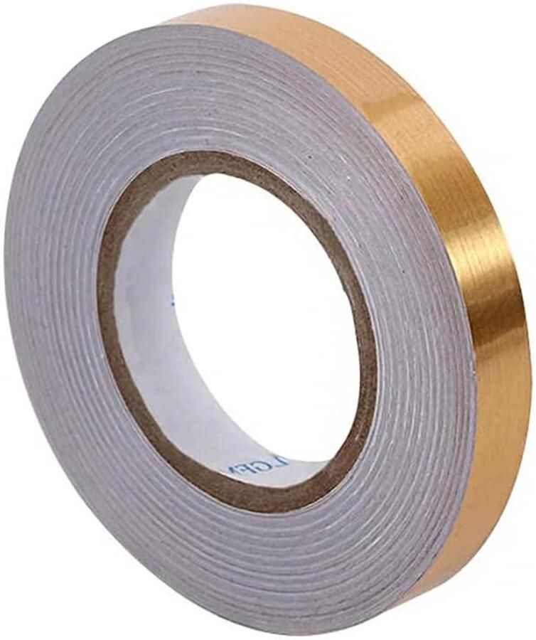 TheLau Polyester Mylar Filmtape 0 8 x 55 yds Goud Decoratie tape voor Accent Muur Kledingkast Kast Badkamer