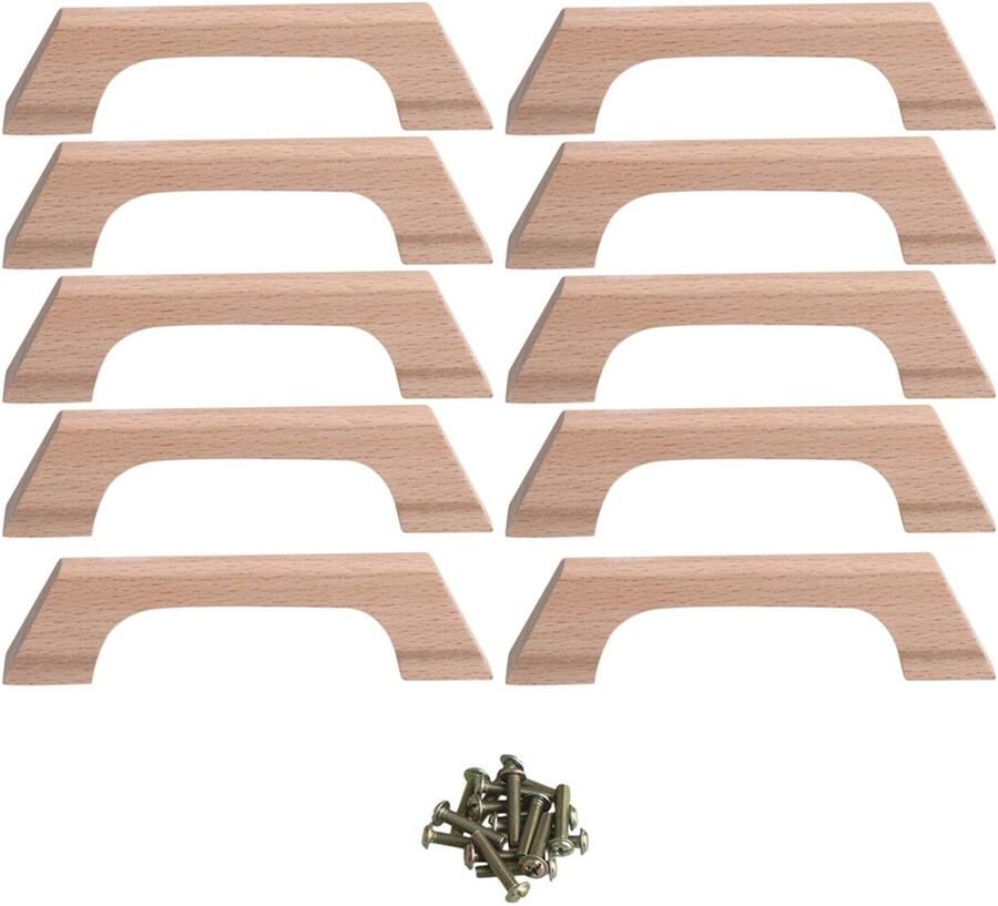 By Shayne Houten Handgrepen voor Schuifladen en Kasten in Eenvoudige Stijl Set van 10