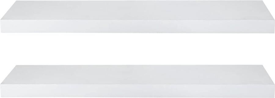 TheLau Set van Twee Moderne Zwevende Wandplanken voor Kamers
