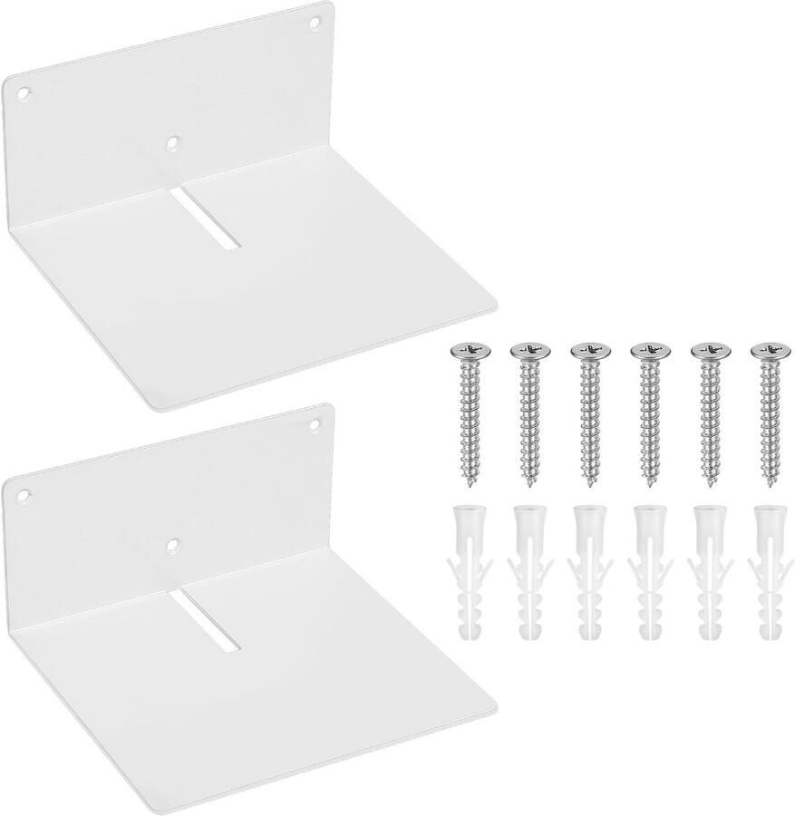 TheLau Stijlvolle Zwevende Wandplanken voor Slaapkamer Kantoor en Keuken Set van 2 Stuks