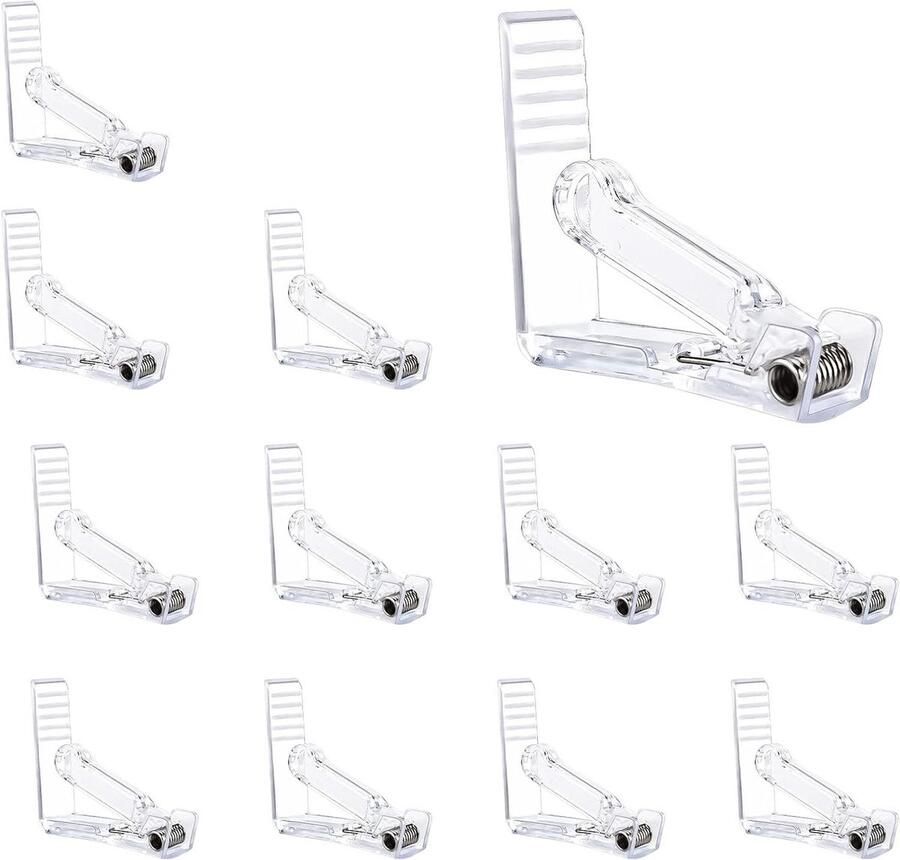 TheLau Transparante Tafelkleed Clips 12 stuks Voor Buiten en Binnen Gebruik