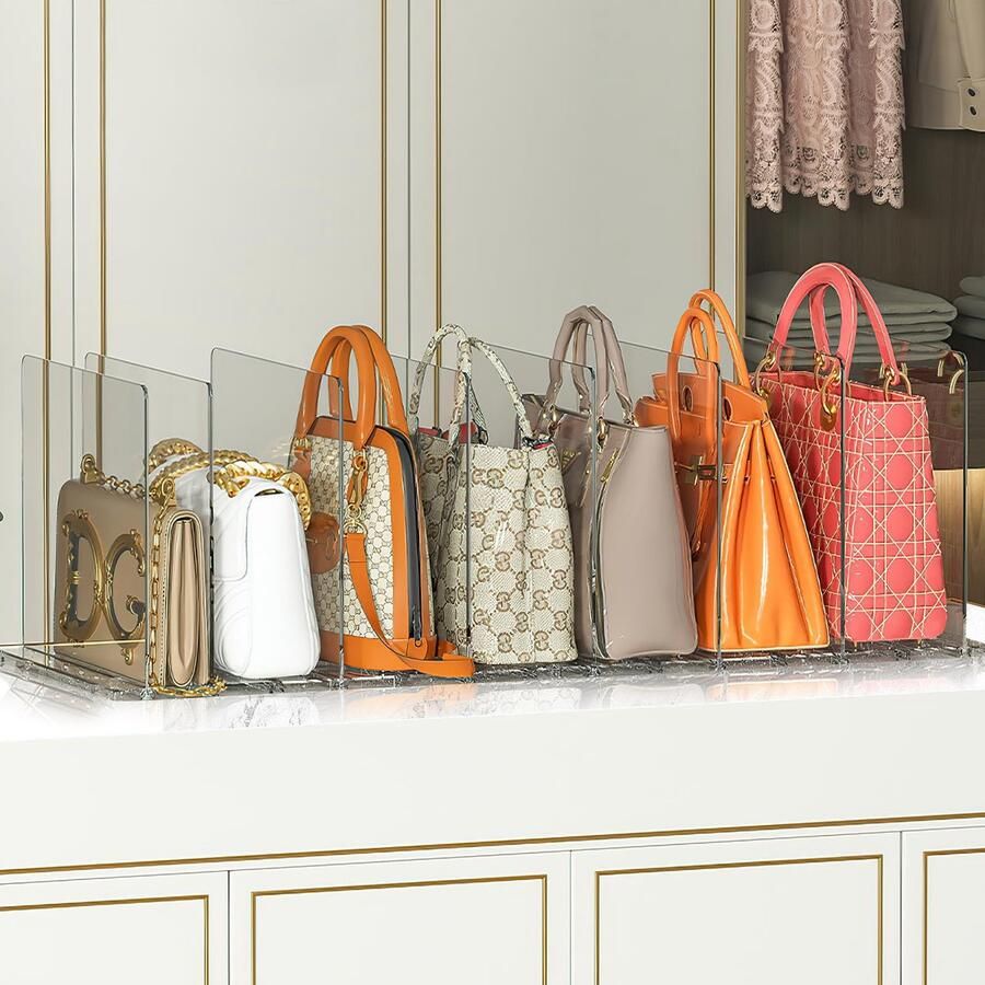 TheLau Verstelbare en Transparante Plankverdelers voor Optimale Kastorganisatie en Ruimtebesparing