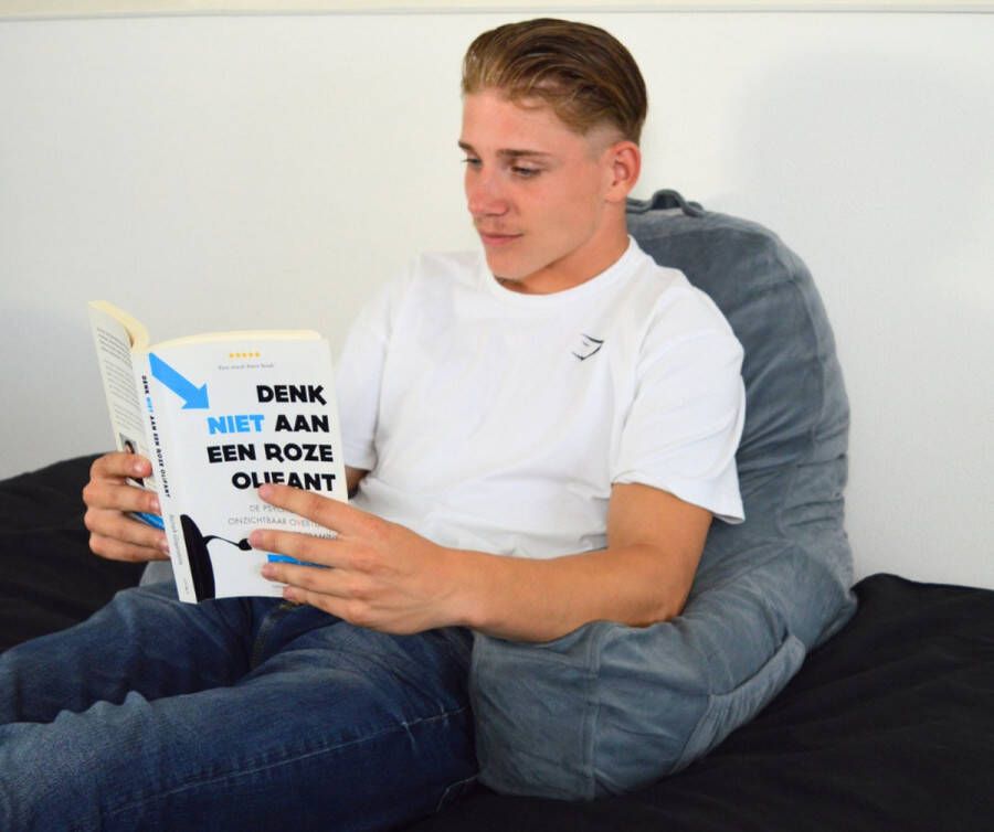 Thuiser Leeskussen XL 76x46cm Rugsteun voor in Bed Boeken Kussen Rugkussen Bank Boekkussen