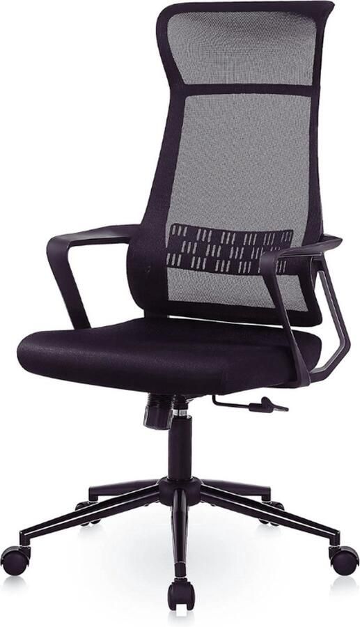 Thuys – Ergonomische Bureaustoel – Ademend Mesh Design – 360 Graden Draaibaar – Zwart