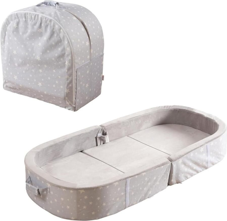 Thuys – Grondbed – Huisbed – Bed – 140cm x 64cm x 18cm – Lichtgrijs