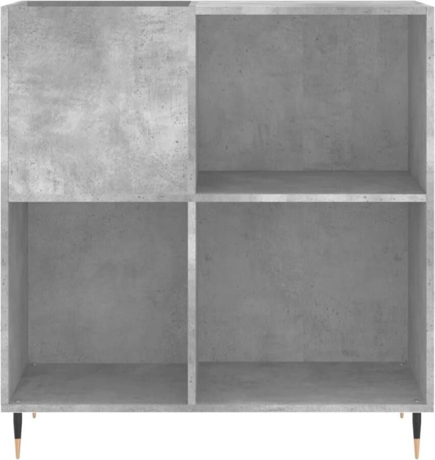 Thuys – Platenspeler Kast – Meubel – Ip Kast – 85 x 38 x 89cm – Beton Grijs