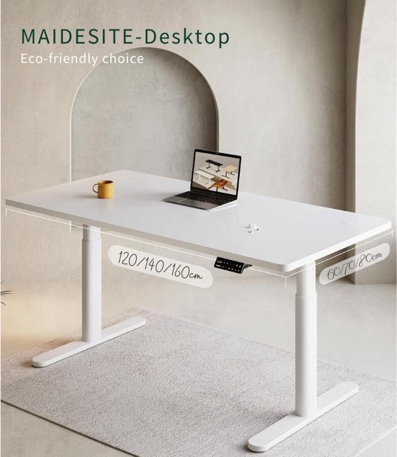 Thuys – Tafelblad 140 x 70 cm – 25 mm Dik – Stevig En Duurzaam Werkblad – Voor Bureau Of Eettafel