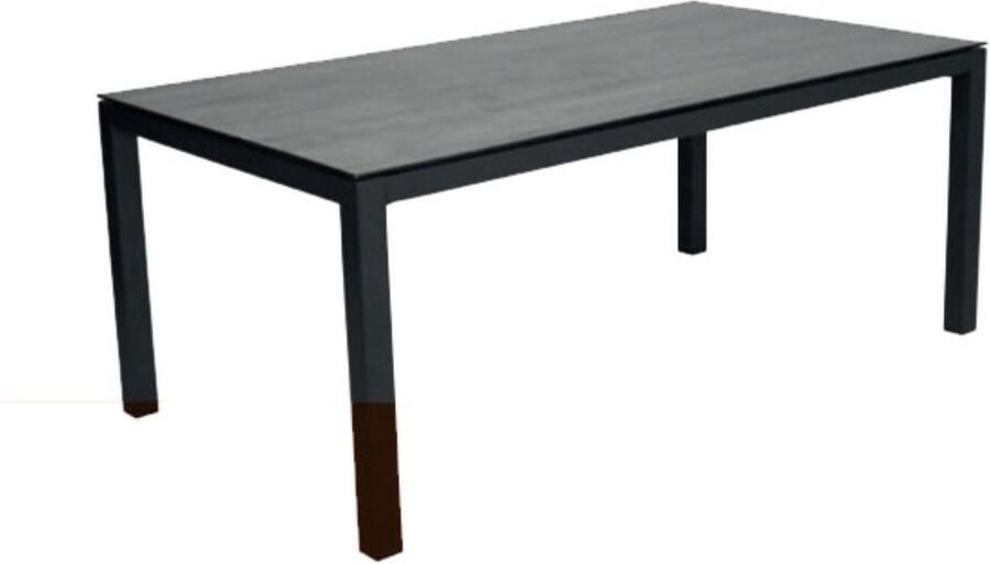 Tierra Outdoor Briga Table Dark Basalt 180x100 Anthracite Frame