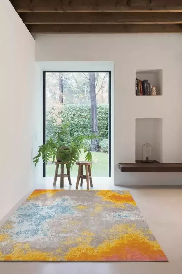 Timeless Creativity OSTA – Bloom – Tapijt – vloerkleed – polyester – koper blauw– 200x290