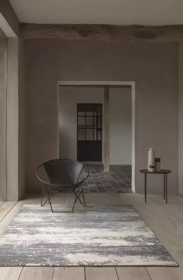 Timeless Creativity OSTA Piazzo – Vloerkleed – Tapijt – geweven duurzaam – zacht modern – trendy Multi Grijs Blauw 80x140