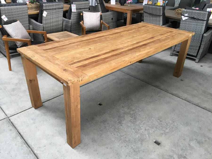 Tins homestore Oud Teak Tuintafel Semarang 240 Vintage