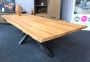 Tins homestore Teak Tuintafel Cross aluminium 300 - Thumbnail 1