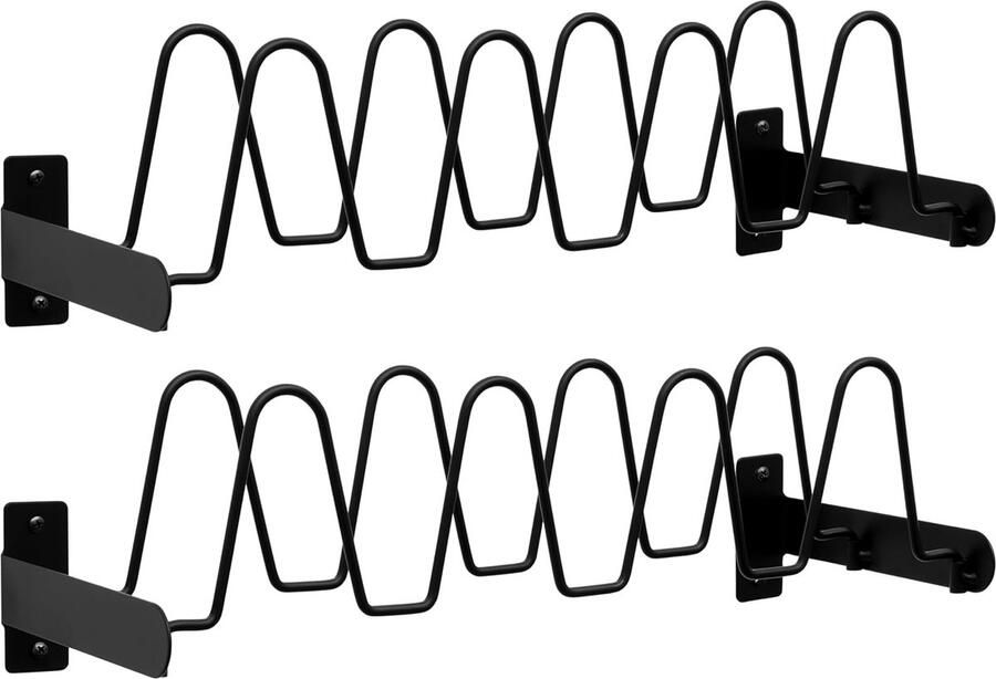 Tinyyo Belle Vous 2x schoenenrek voor aan de wand Schoenen opbergsysteem Voor pantoffels slippers sneakers pumps sandalen en meer Voor alle ruimtes