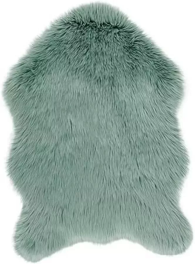 Tiseco Home Studio Schapenvacht Winter Wonderland Groen