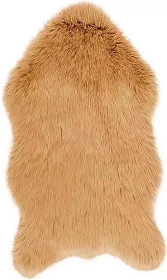 Tiseco Home Studio Schapenvacht Fluffy Okergeel