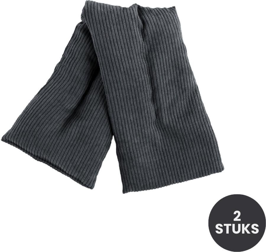 Tiseco Lavendel Nek- & Schouderwarmtekussen 2 stuks Warmte- en Koudecompress grijs