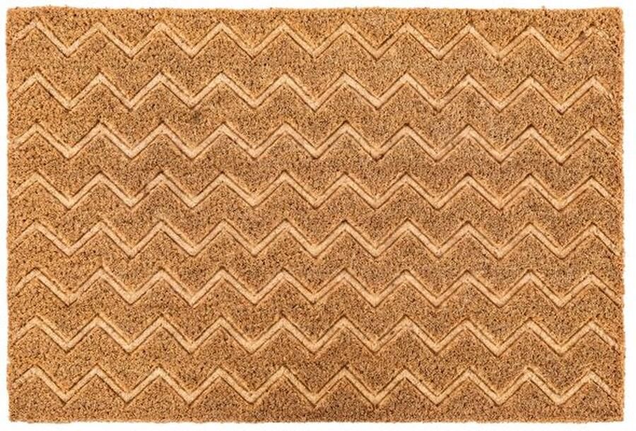 Tiseco Deurmat CHEVRON kokosvezel 40x60 cm
