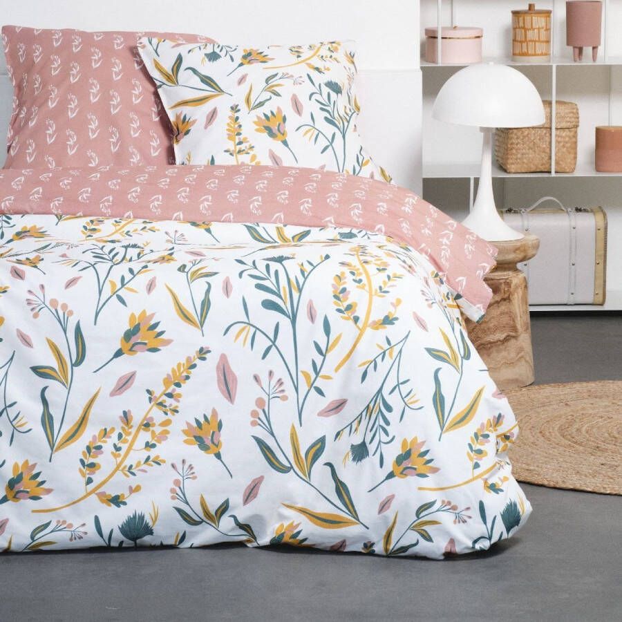Today Beddengoed voor tweepersoonsbed met bloemenprint SUNSHINE ROSA Roze 240x260 cm