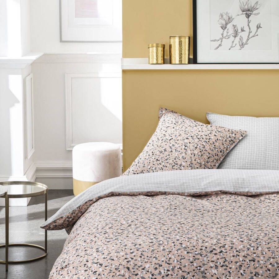 Today Beddengoed voor tweepersoonsbed met zonnige print CLAUDY Roze 220x240 cm