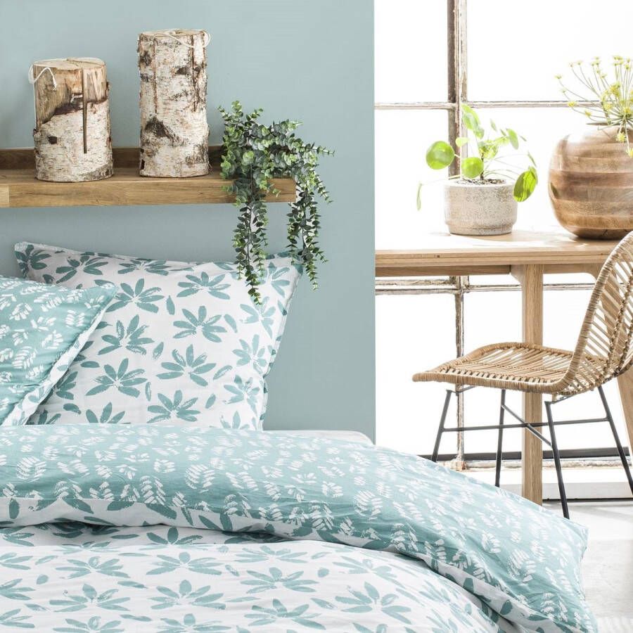 Today Beddengoed voor tweepersoonsbed met zonnige print CYRIL Groen 220x240 cm