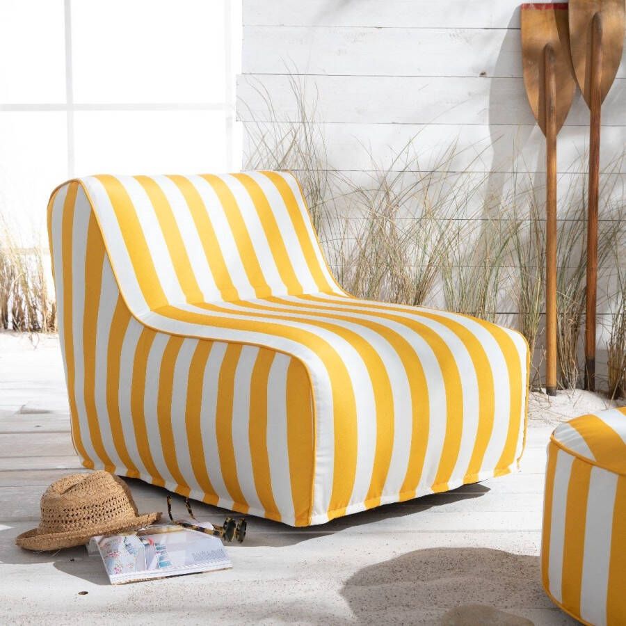 Today Opblaasbare fauteuil Summer Stripes Geel 90x600 cm
