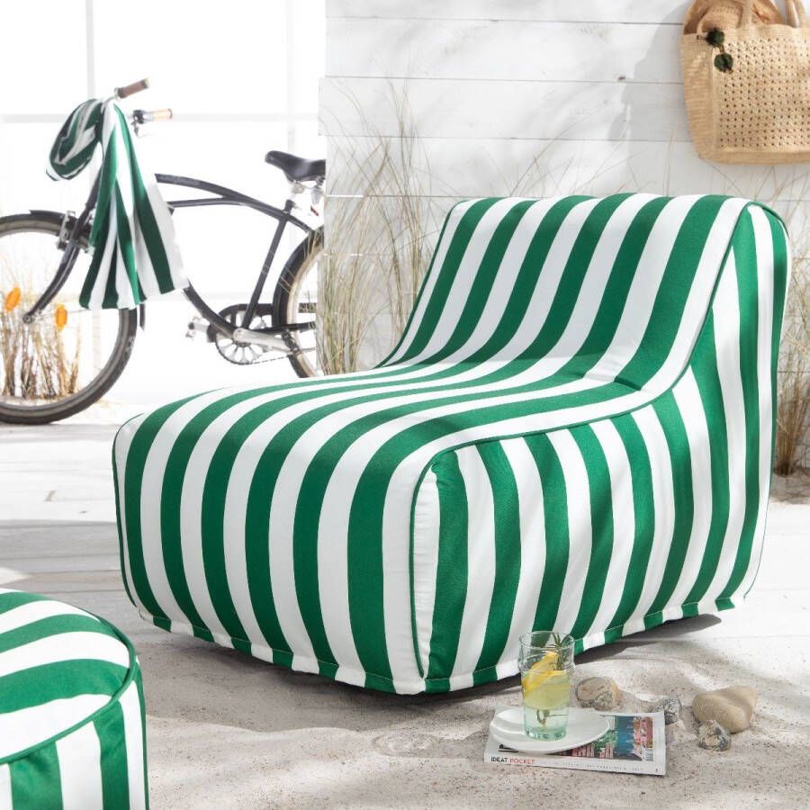 Today Opblaasbare fauteuil Summer Stripes Groen 90x600 cm