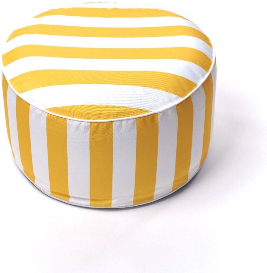 Today Opblaasbare poef Summer Stripes Geel 50x25 cm