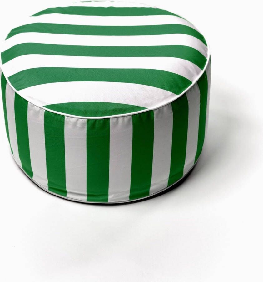 Today Opblaasbare poef Summer Stripes Groen 50x25 cm