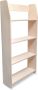 Toddie.nl Montessori boeken wandkast kinderkamer 4 planken blank - Thumbnail 1