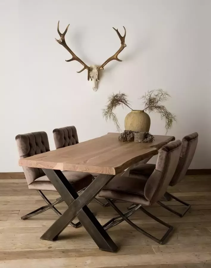 AnLi Style Tower living Xabia Tree-trunk dining table 200x100 top 4 - Foto 2