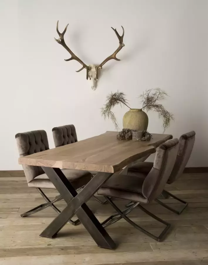 AnLi Style Tower living Xabia Tree-trunk dining table 220x100 top 6 3 - Foto 2