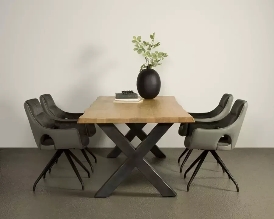 AnLi Style Tower living Xara Live-edge dining table 200x100 top 5 - Foto 2