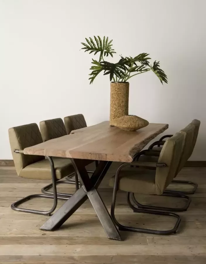 AnLi Style Tower living Yunta Tree-trunk dining table 200x100 top 4 - Foto 2