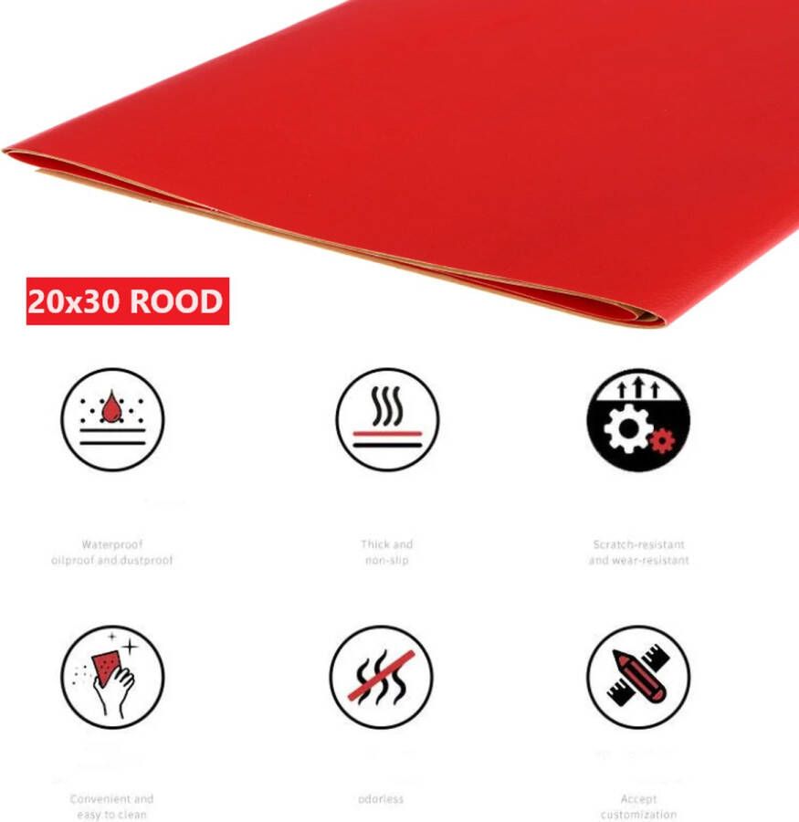 Togadget Zelfklevende lederen reparatiesticker Self-adhesive leather repair sticker rood