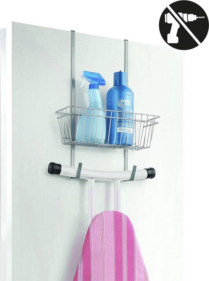 Tomado Metaltex Strijkplankhouder deur 350920 Ophangen zonder boren Geschikt voor opdekdeur