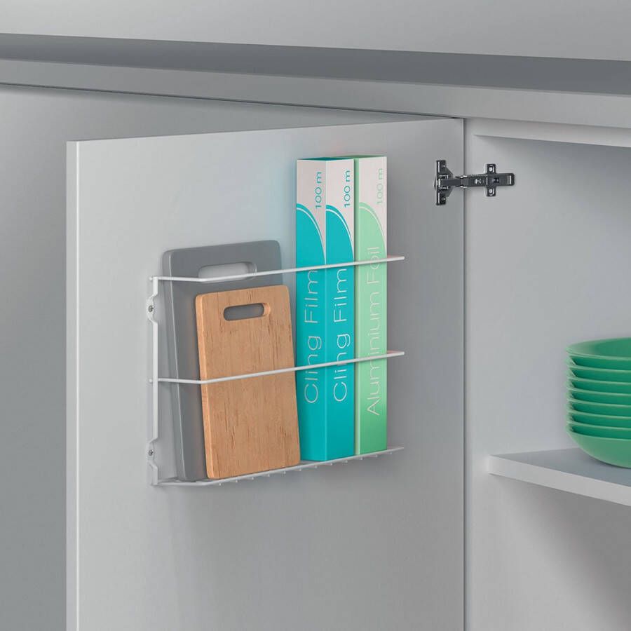 Tomado Metaltex Tomado Metaltex Deur- en wandrekje keuken Wit Hoog model