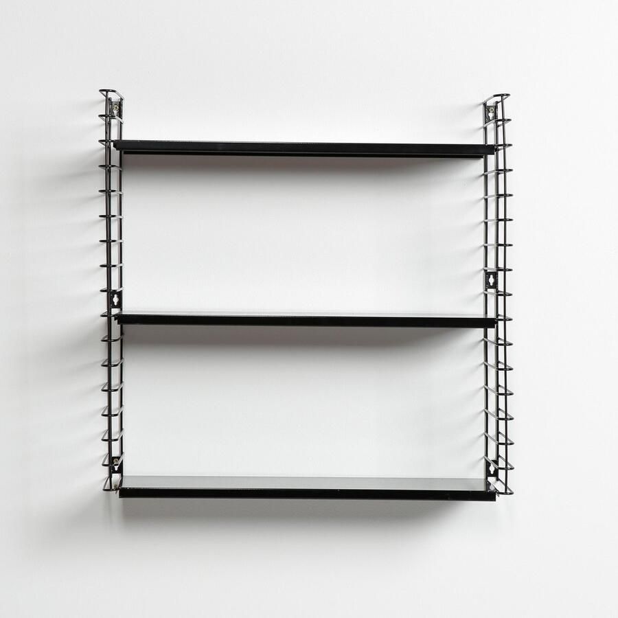 Tomado Wandrek Zwart Boekenrek 70x21x68cm Uitbreidbaar - Foto 2