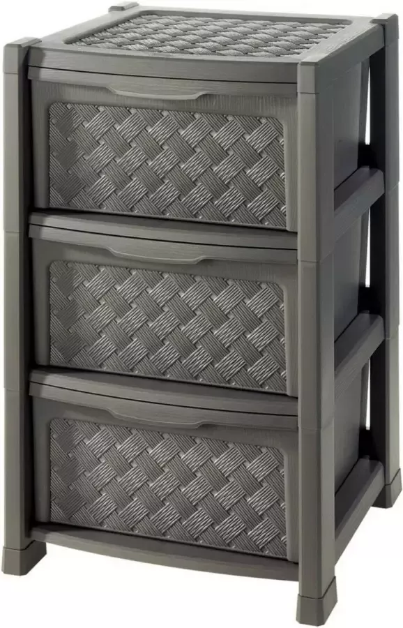 Tontarelli Ladenkast Arianna Bruin 3 lades 38 5 x 39 x 63 5 cm