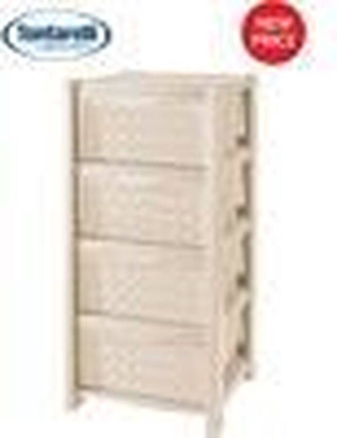 Tontarelli Ladenkast Plastic 4 lades (38 5 x 39 x 82 5 cm) - Foto 3