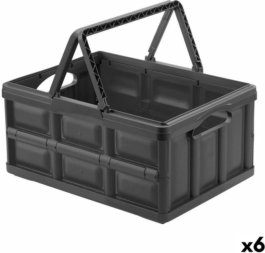 Tontarelli Multi-functionele Kist Ursus Donker grijs 47 5 x 35 2 x 23 cm (6 Stuks)